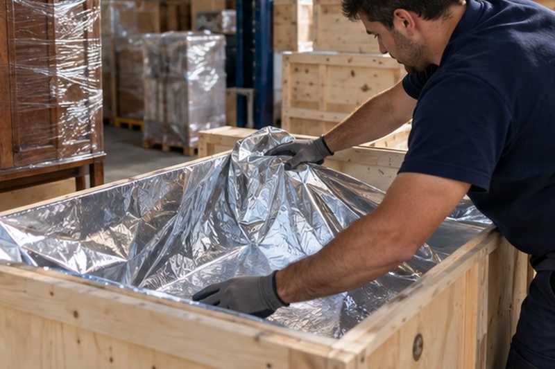 Caisse export doublée