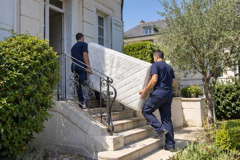 Matelas monté au rez-de-chaussée surélevé : chantier Rue de la Ferme
