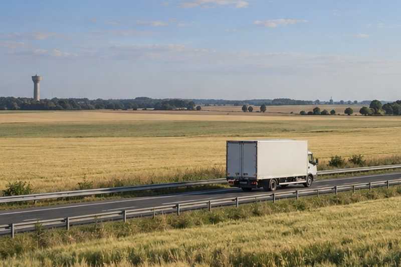 Trajet sur une voie rapide du plateau
