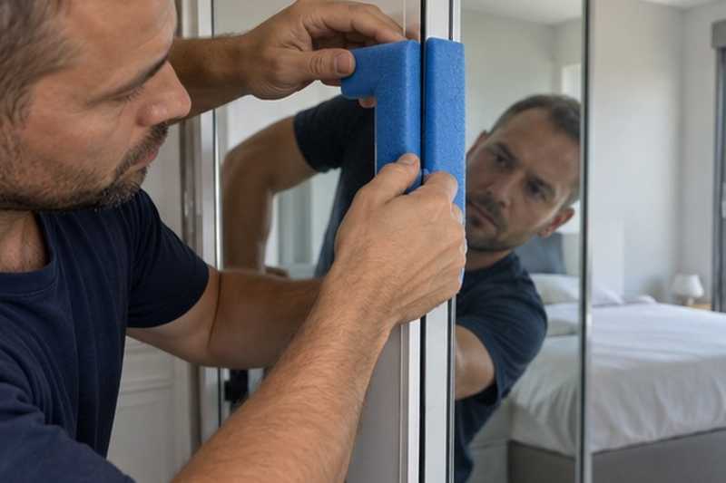 Coin de miroir protégé