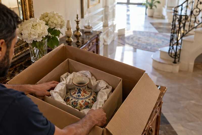 Vase en double carton