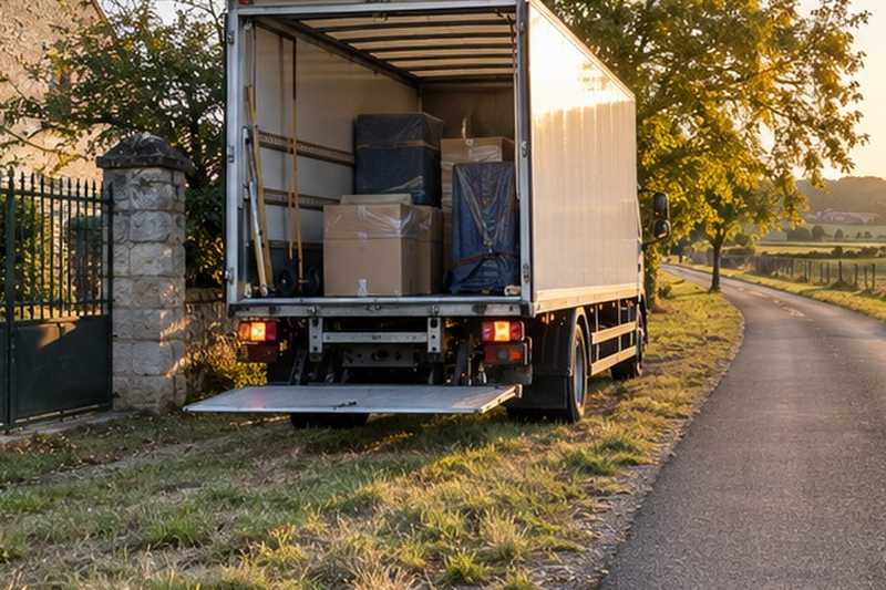Camion garé sur le bas-côté