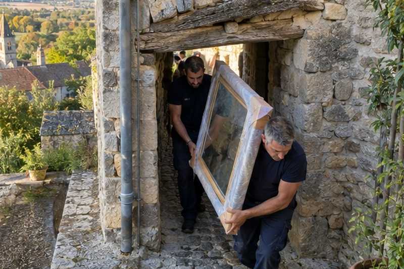 Miroir porté sous un passage bas : chantier Rue d’Armentières