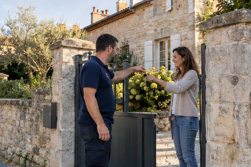 Remise des clés en fin de chantier : chantier Rue Carnot