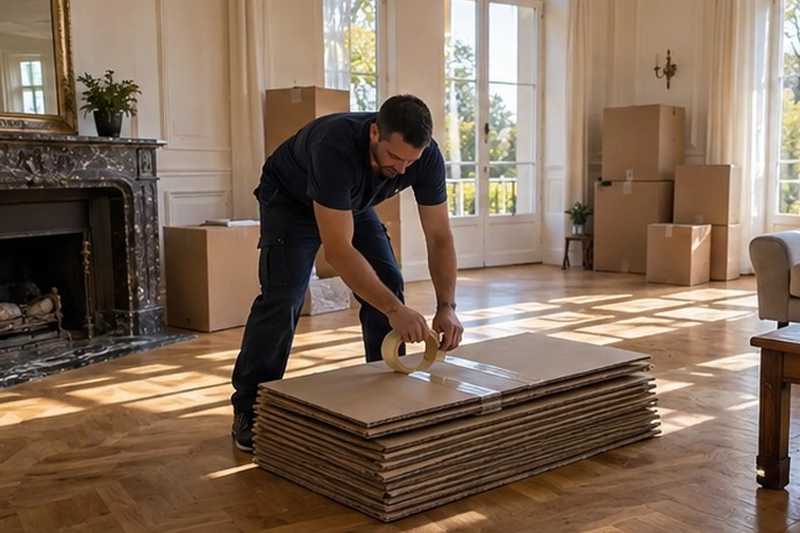 Montage des cartons vides