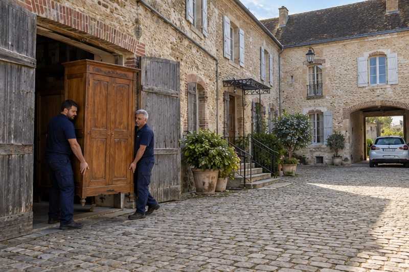 Armoire sortie d’un ancien relais : chantier Rue de Chèvre