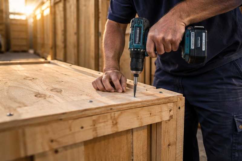 Fermeture d’un caisson de stockage : chantier Avenue du Général de Gaulle