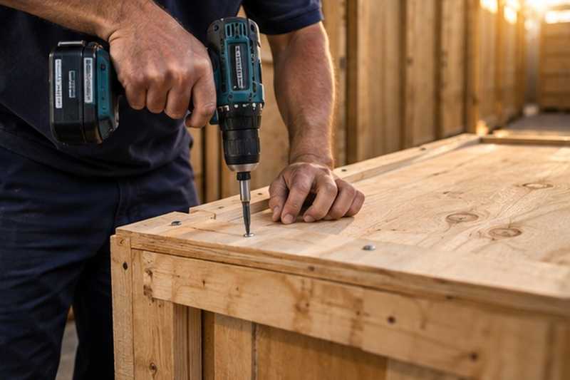 Fermeture d’un caisson de stockage
