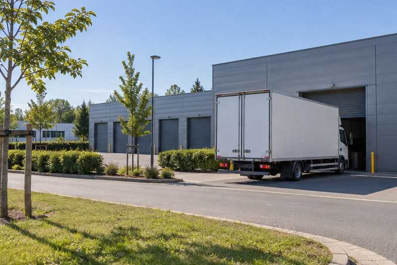 Entrepôt de stockage en zone d’activités : chantier Rue Albert Schweitzer