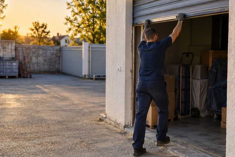 Ouverture d’un box de plain-pied : chantier Troisième étage avec hayon