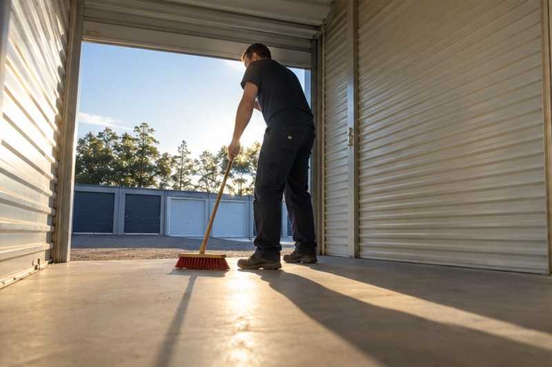 Box nettoyé avant le dépôt : chantier Quatrième étage avec ascenseur