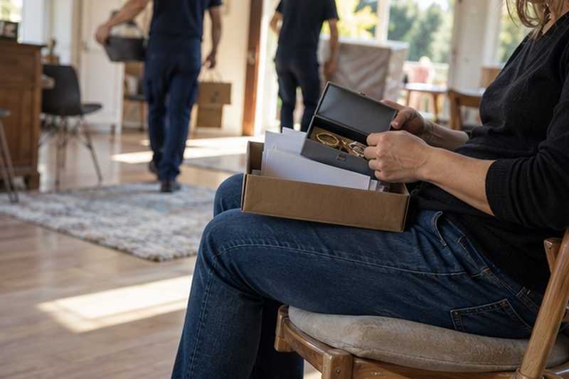 Objets de valeur gardés par la cliente