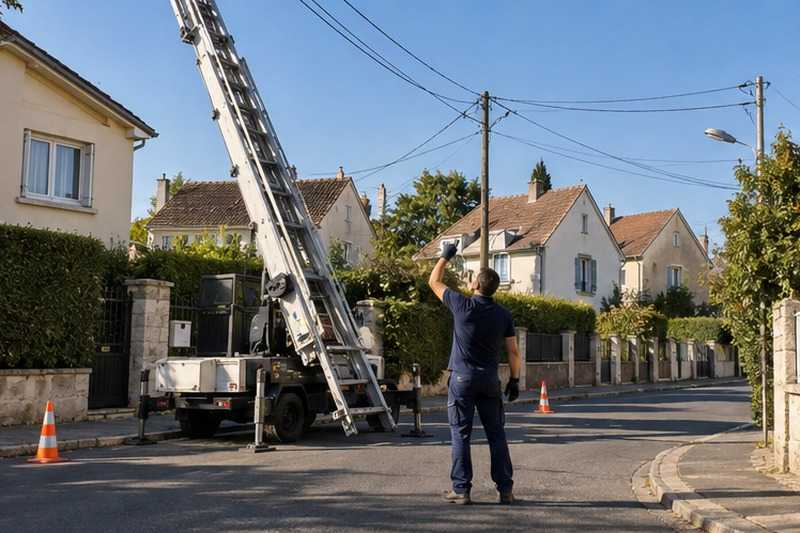 Contrôle des dégagements avant montée : chantier Rue Boris Vian