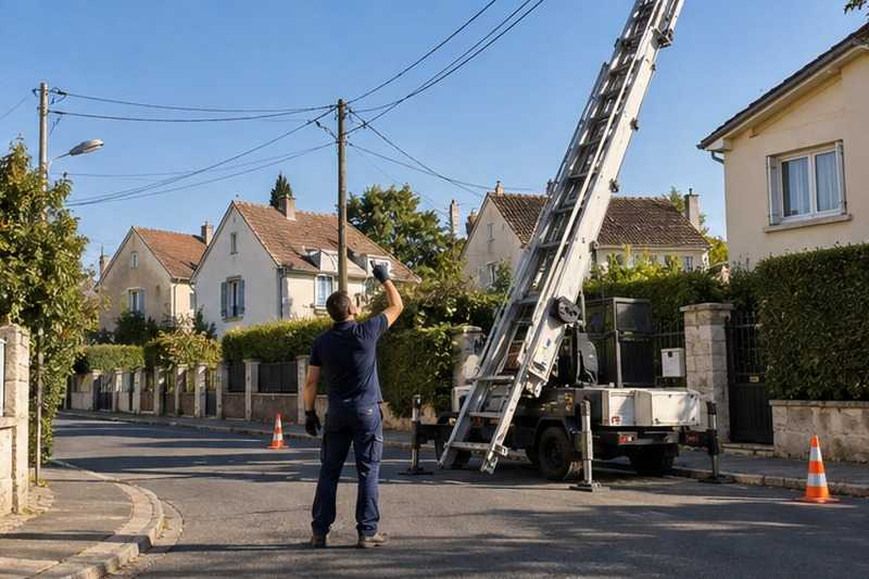 Contrôle des dégagements avant montée : chantier Rue Adrien Chatelain