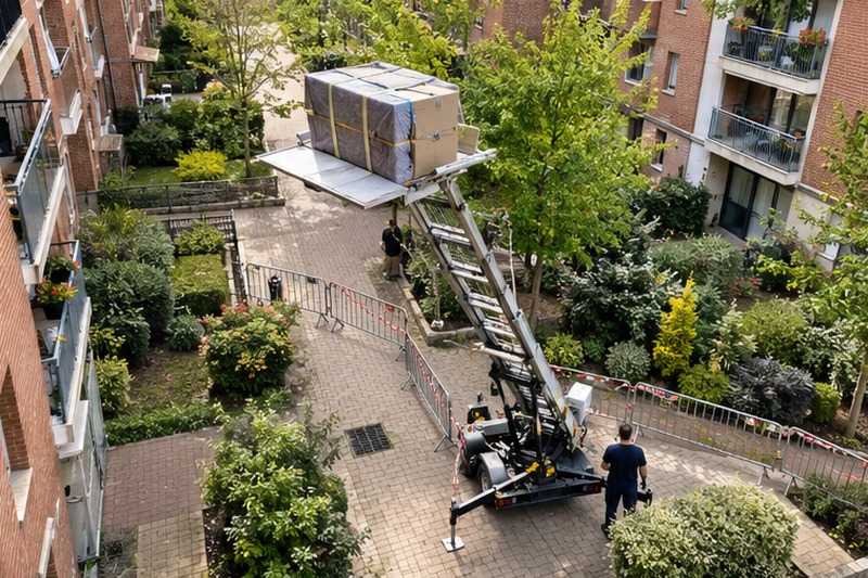 Cheminement des piétons préservé : chantier Rue Albert Camus