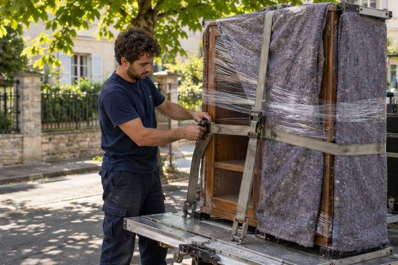 Bibliothèque détachée en bas de l’échelle : chantier Rue André Lebon