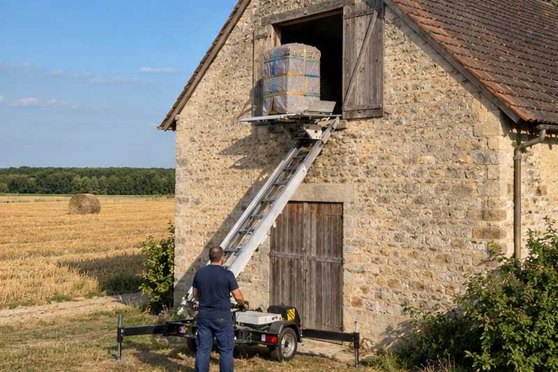Trappe de grenier de ferme : chantier Rue Bazard
