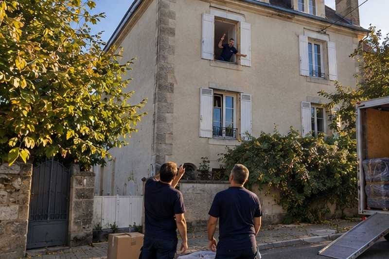 Maison de ville sur trois niveaux : chantier Rue Alexandre Dumas
