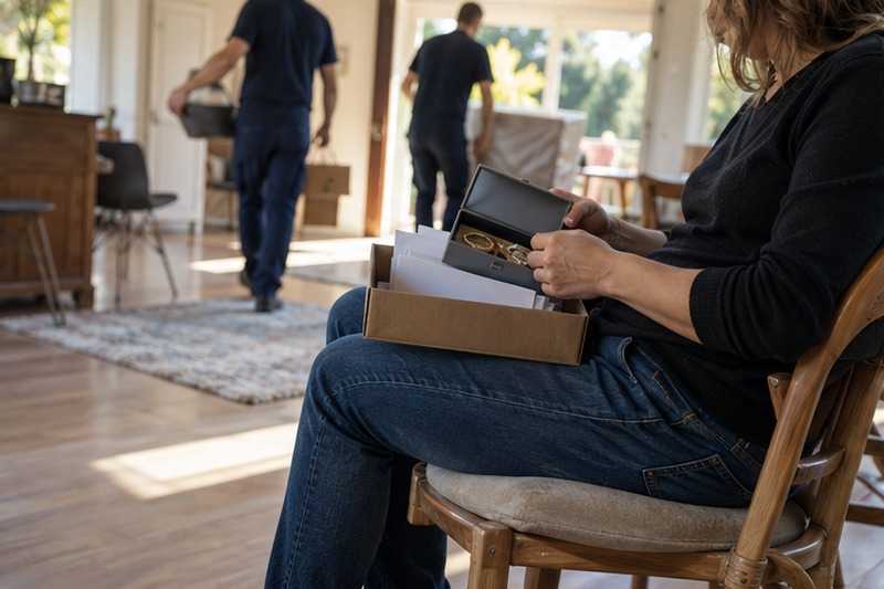 Objets de valeur gardés par la cliente